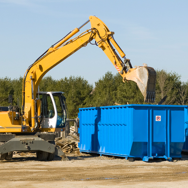 are there any restrictions on where a residential dumpster can be placed in Edison New Jersey